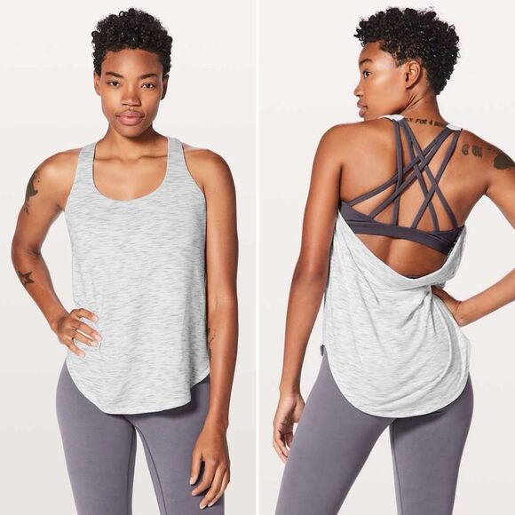 Lululemon Free To Be Serene Tank C/D Cup in Tiger Space Dye/Nebula Size 6 - Picture 1 of 7